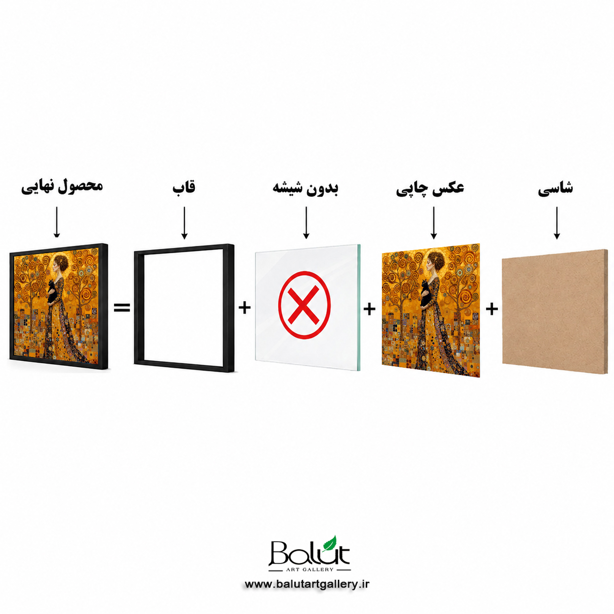تابلو دکوراتیو مدرن «بانوی افسانه ای و گربه سیاه»