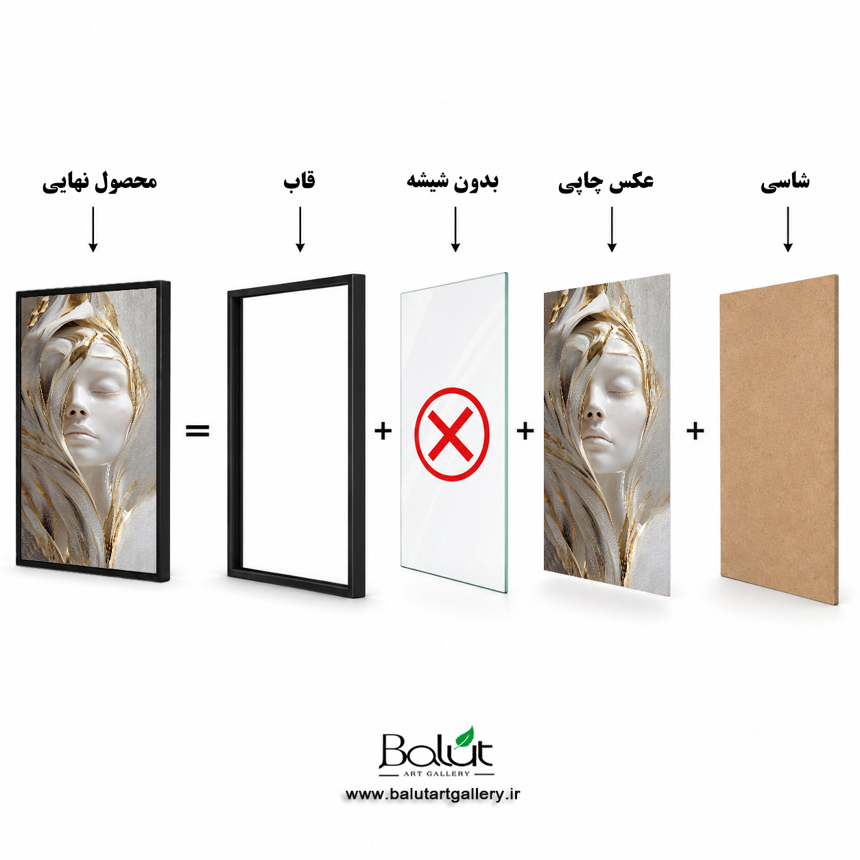 تابلو دکوراتیو مدرن «چهره بانوی اسطوره ای»
