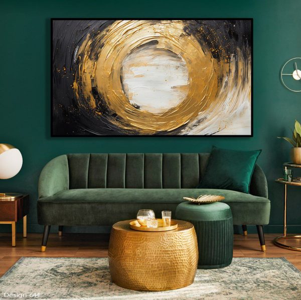 طرح آبستره طلایی