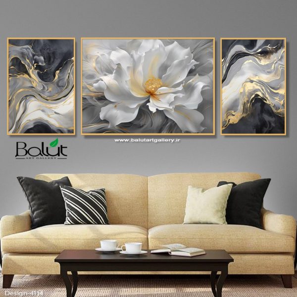 مجموعه گل و طرح آبستره