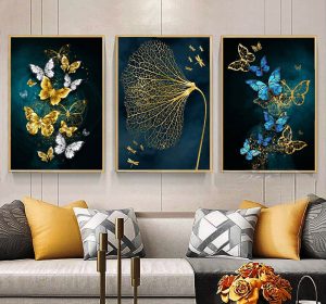 تابلو دکوراتیو مدرن پرواز پروانه ها