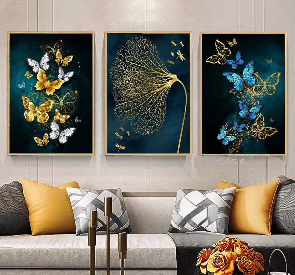 تابلو دکوراتیو مدرن پرواز پروانه ها