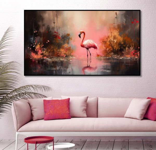 تابلو دکوراتیو مدرن فلامینگو