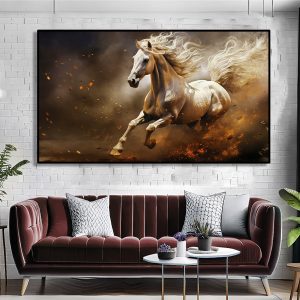 تابلو دکوراتیو مدرن اسب دونده